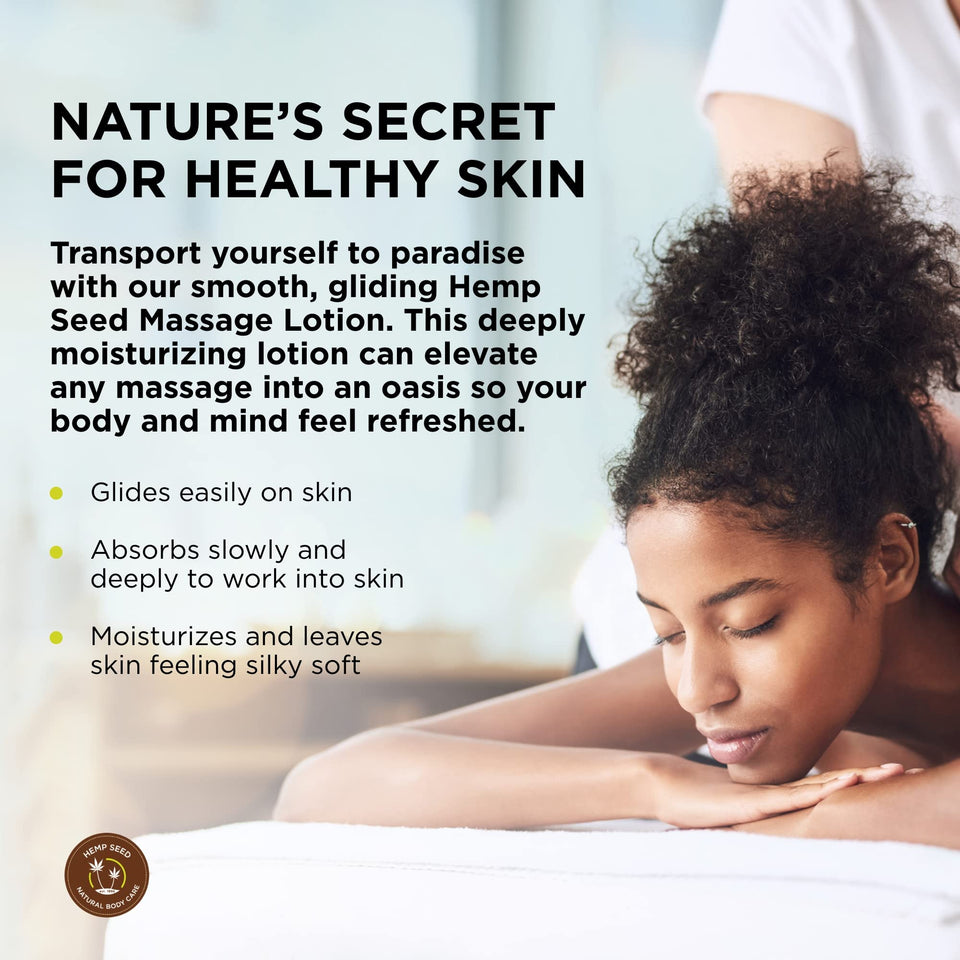 Earthly Body Hemp Seed Massage Lotion, 2.0 oz - Skinny Dip, Clear
