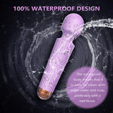 SIKXTOA Mini Vibrator, 8 Speeds 20 Patterns, G Spot Massage Wand, Clitoral Stimulator, Dildo, Sex Toys- Rechargeable Handheld Po