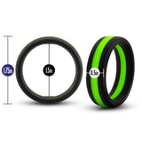 Performance Silicone Go Pro Cock Ring Black/Green/Black