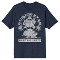 Dragon Ball Z Master Roshi Turtle School Mens Navy Heather T-Shirt-Large