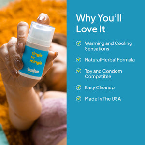 Hello Cake Tingle to Mingle, Tingling, Stimulating, Arousal Serum for Women - Made with Natural Extracts, Warming and Cooling Se
