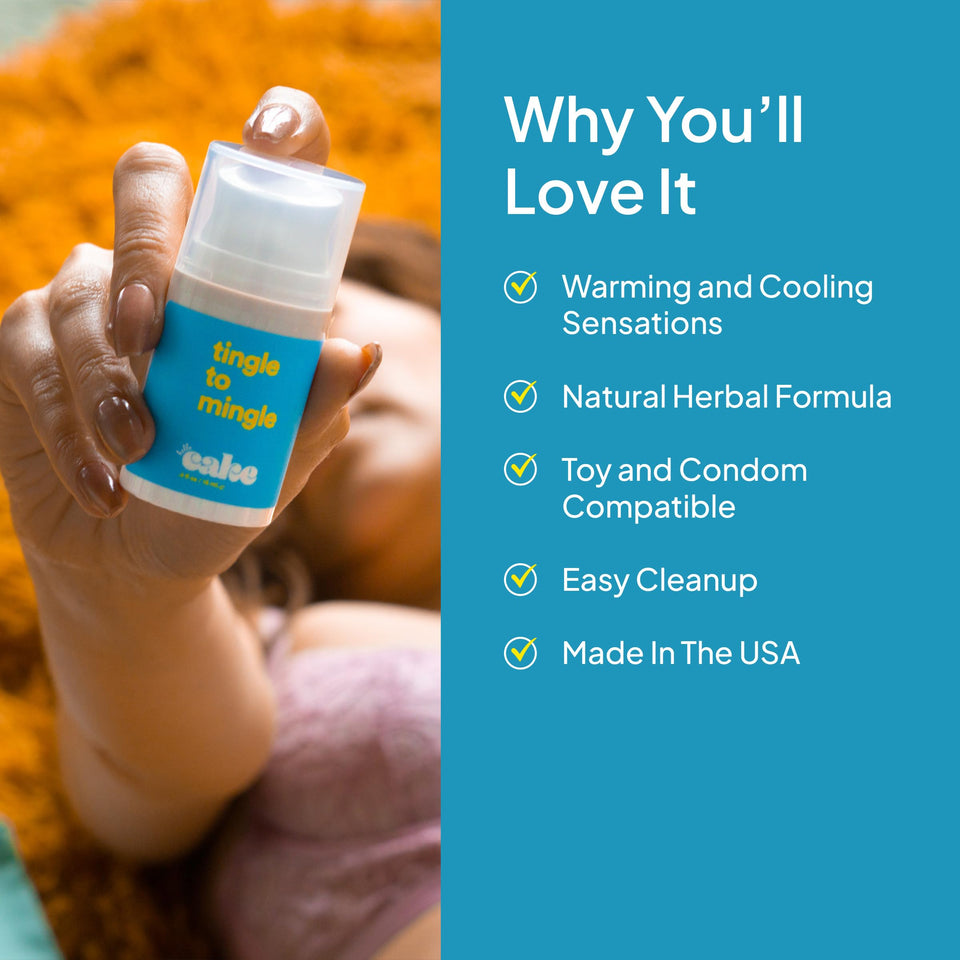 Hello Cake Tingle to Mingle, Tingling, Stimulating, Arousal Serum for Women - Made with Natural Extracts, Warming and Cooling Se