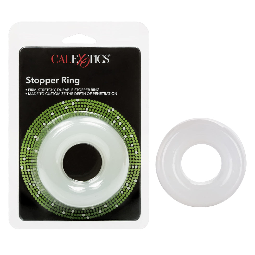CalExotics Stopper Ring Male Penis Comfort Penetration Depth Control Accessory, Clear, SE-1434-90-2