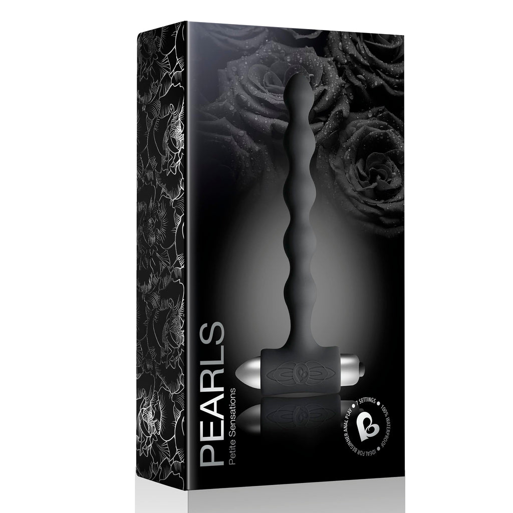 Rocks Off Petite Sensations Pearls Plug, Black