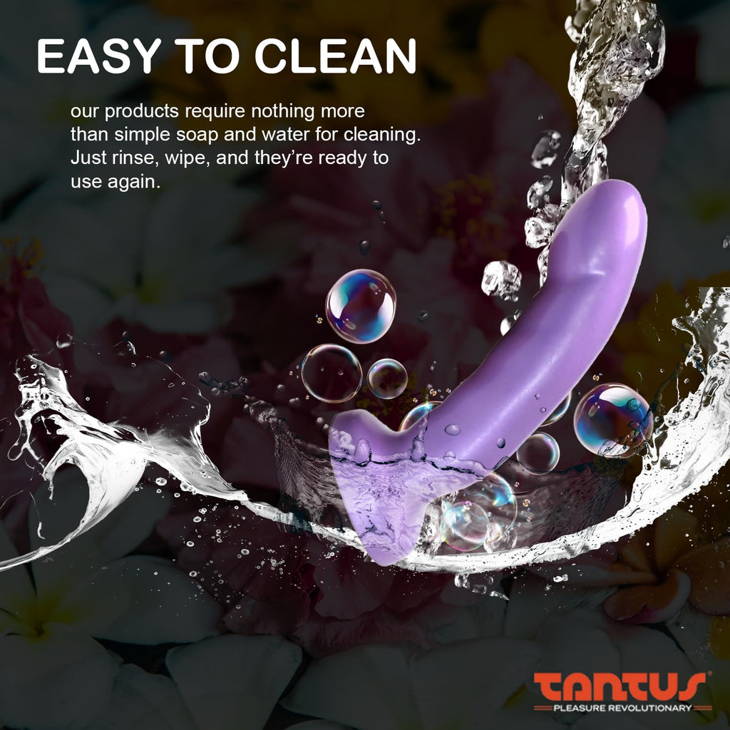 Tantus Sex/Adult Toys Acute Dildo - 100% Utra-Premium Flexible Silicone Harness Compatible, Realistic, G-Spot & P-Spot Stimulati