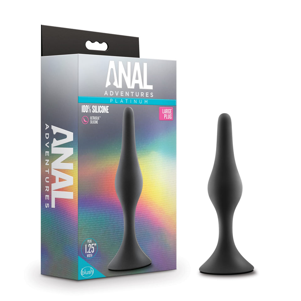 Anal Adventu Plat Sil Begin Plug Lg Bk