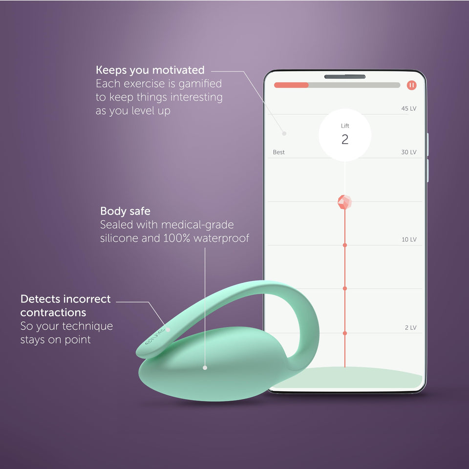 Elvie Trainer Exerciser  To Strengthen And Tone Pelvic Floor Muscles  Award Winning Smart Kegel Trainer Uses Biofeedback To Im