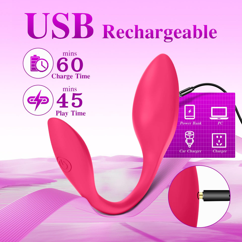 2024 New APP Control Wearable Vibrator Womens Sex Toys, Adult Toys 9 Vibrations & Heating Couples Sex Toys Vibrater, G Spot Clit