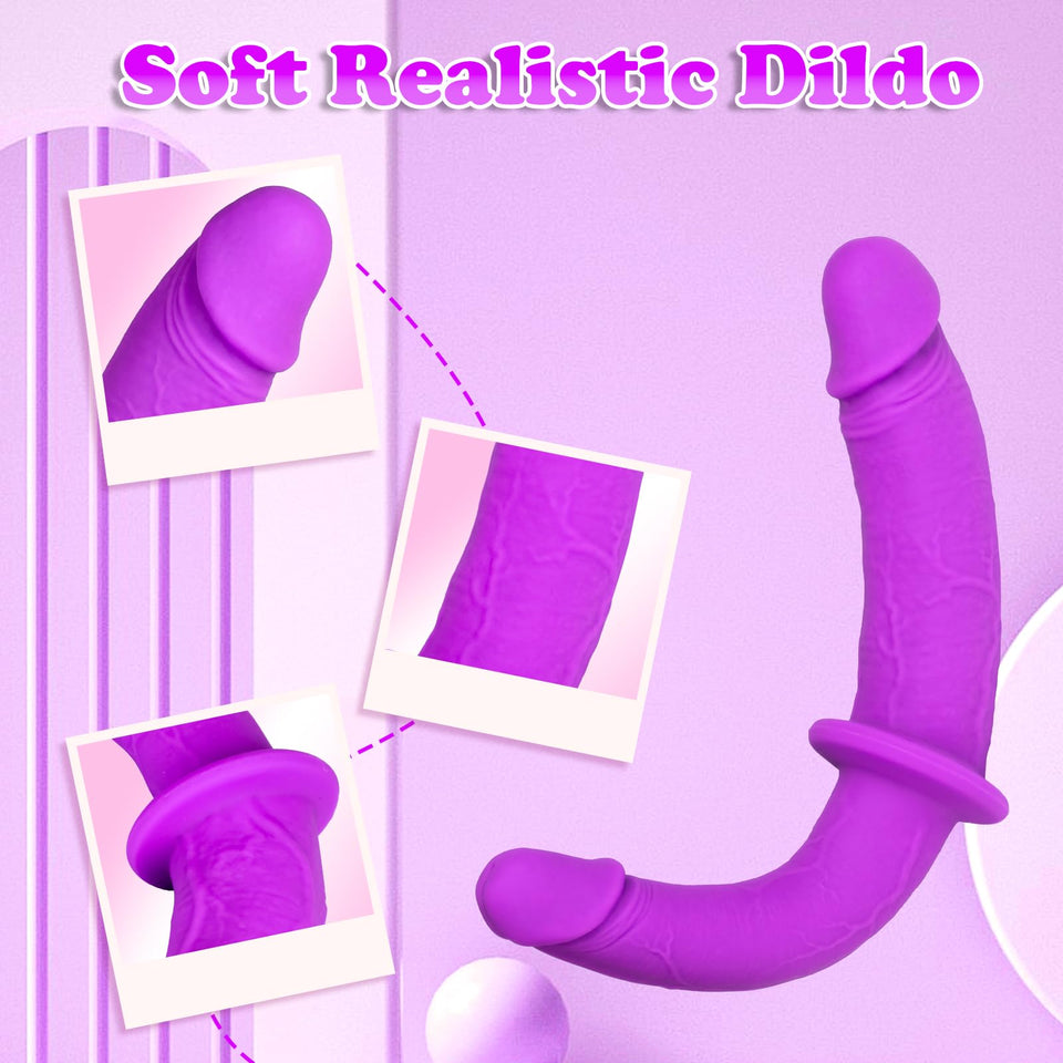 Strap On Dildo Womens Sex Toys - Double Ended Dildo Silicone Fantasy Long Dildos Hands Free Masturbators, Strap On Harness Big A