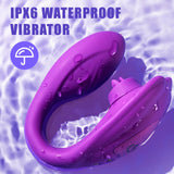 Remote Clitoral G-Spot Vibrator,Couples Vibrator with 10 Tongue Licking and 10 Vibration Modes Female Stimulator,Vibrating Sex T