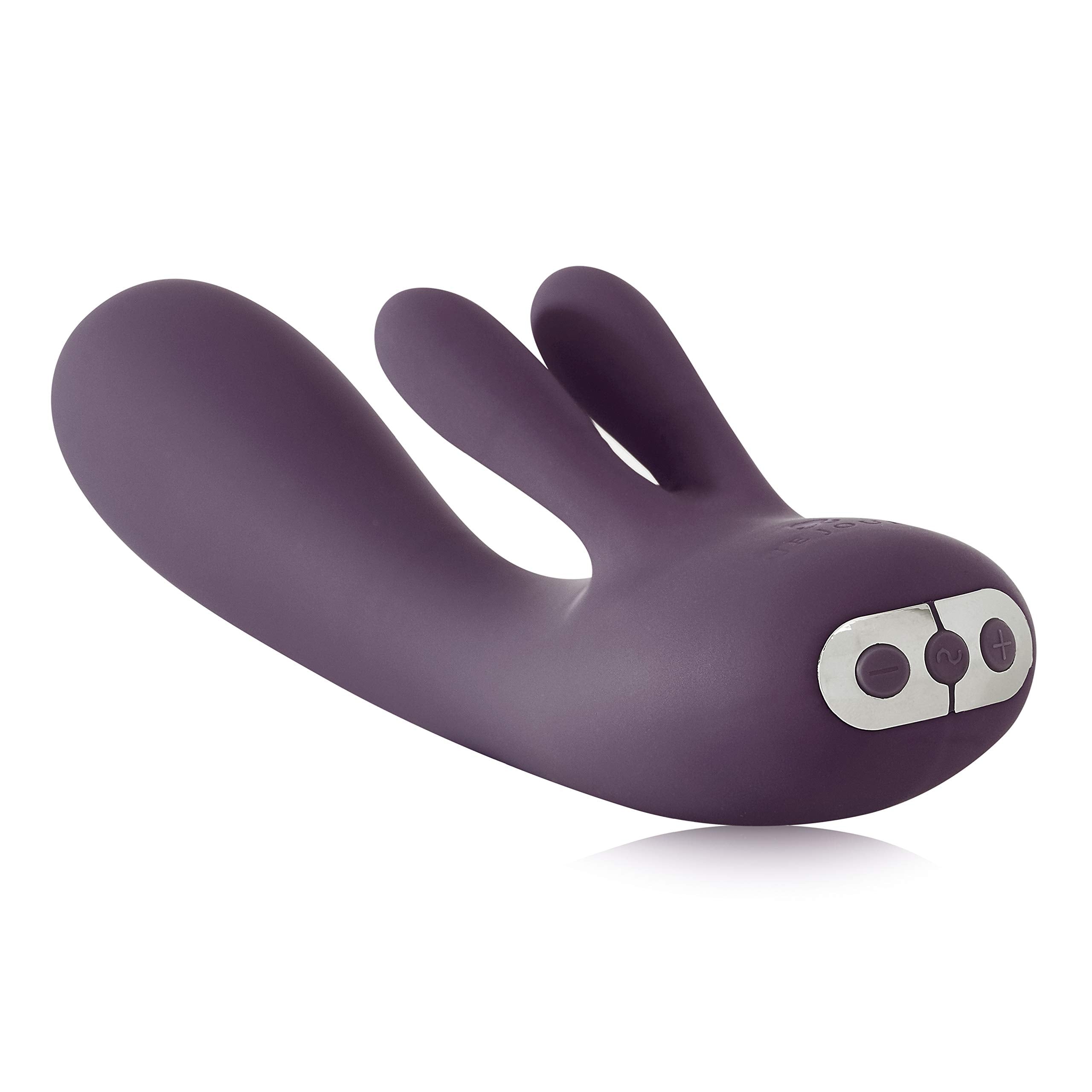 Je Joue Fifi Rabbit Vibrator, Powerful, Whisper Quiet, Waterproof, USB Rechargeable, 100% Medical Grade Silicone - Purple