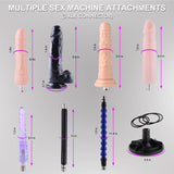 Sex Machine Love Machine With 3.5 Inch Suction Cup Adapter Automatic Thrusting Dildo Machine With 3 Xlr Connector Fucking Machine 8 Attachments For Male And Female