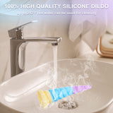7.7 Inch Realistic Beginner Anal Dildo,Butt Plug with Strong Suction Cup for Hands-Free Play, Liquid Silicone Anal Beads Prostat