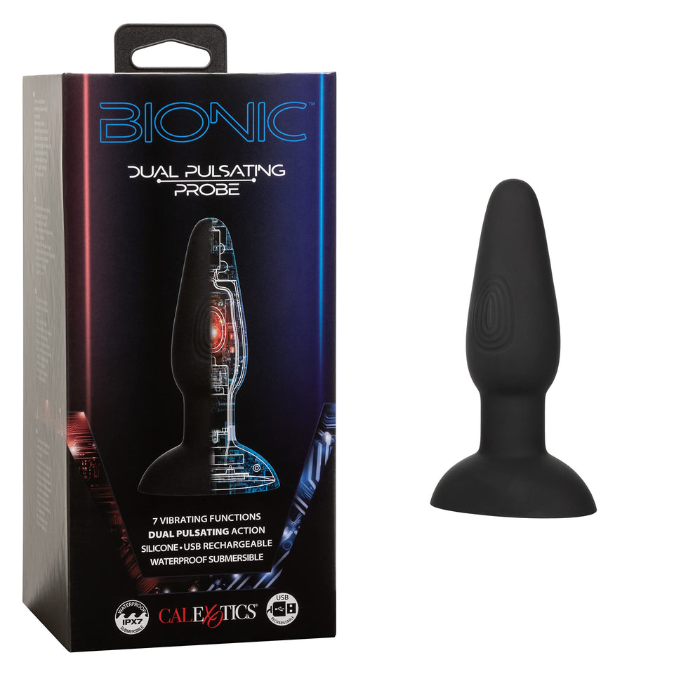 CalExotics Bionic Dual Pulsating Probe Anal Butt Plug Vibrator - SE-0850-25-3