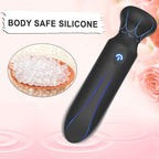 BAGGEST Black Silicone Bullet Vibrator for Women - 10 Vibration Modes, Waterproof, Portable G-Spot & Clitoral Toy, Small Size