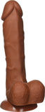 Cloud 9 Novelties 8 Inch Silicone Odorless Dildo With C-Rings (Brown)