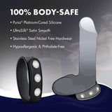 Blush Performance Silicone 3 Snap Cock Ring Strap - Universal Fit