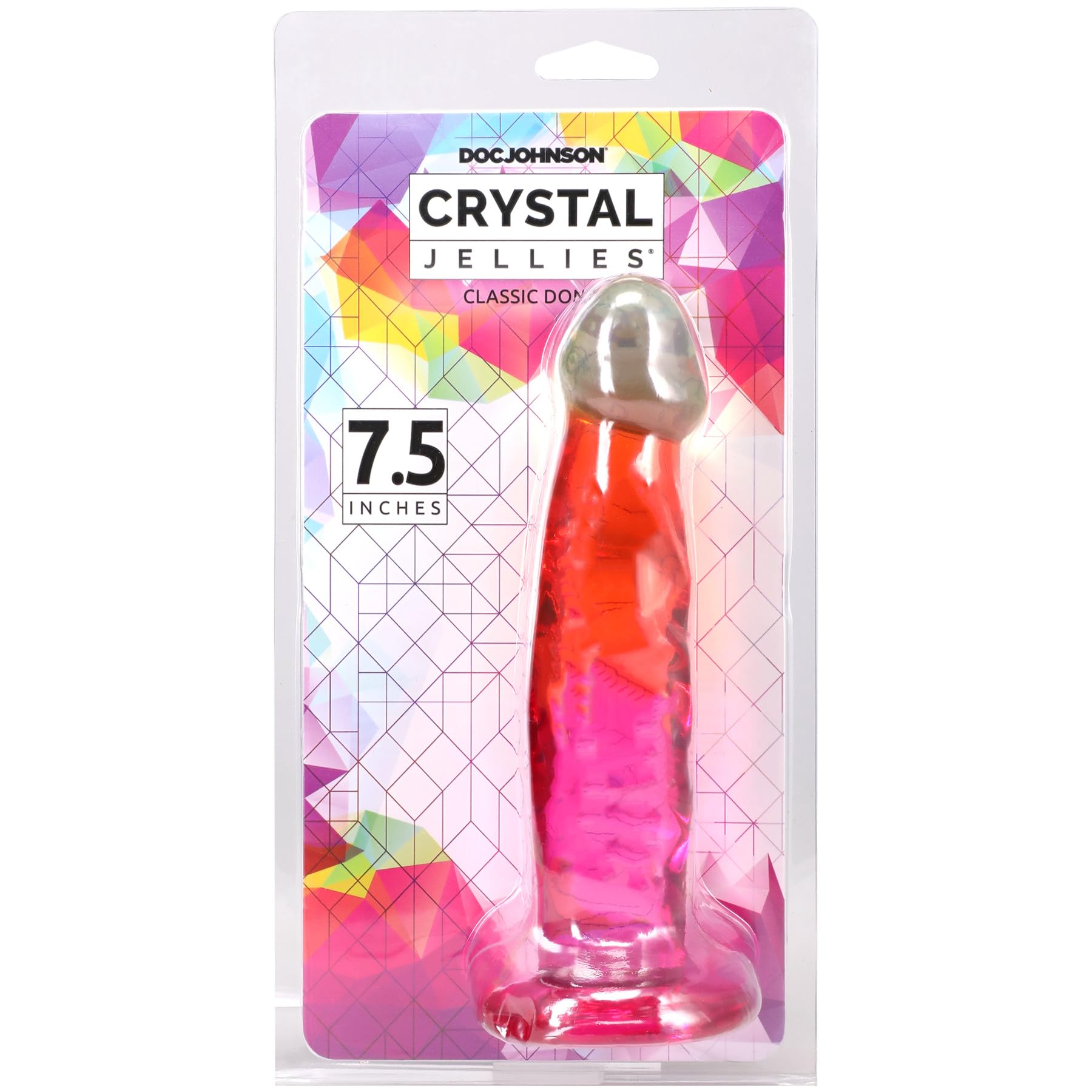 Crystal Jellies 7.5 in. Dong Rainbow