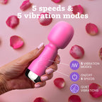 Oliver James Vibrator for Women - Mini Vibrator Wand Adult Sex Toys and Adult Toys for Women | 5 Patterns and 5 Speeds Women Sex