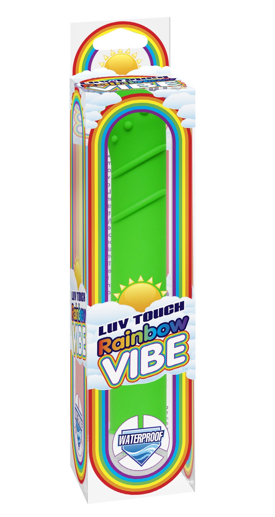 Pipedream Luv Touch Rainbow Vibe, Green