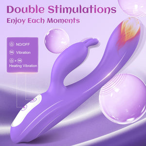 G Spot Realistic Vibrator with Heating Function for Clitoris G-spot Stimulation,Waterproof Dildo with 9 Powerful Vibrations Dual