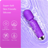 SANJIANKE Small Vibrator Wand - Sex Toys, Clit Stimulator Vibrators for Woman, Gifts for Women,20 Patterns & 8 Speeds of Pleasur
