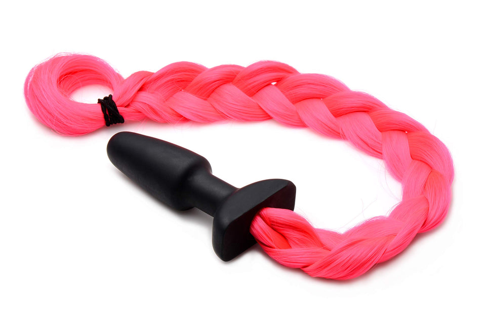 Tailz Hot Pink Pony Tail Anal Plug