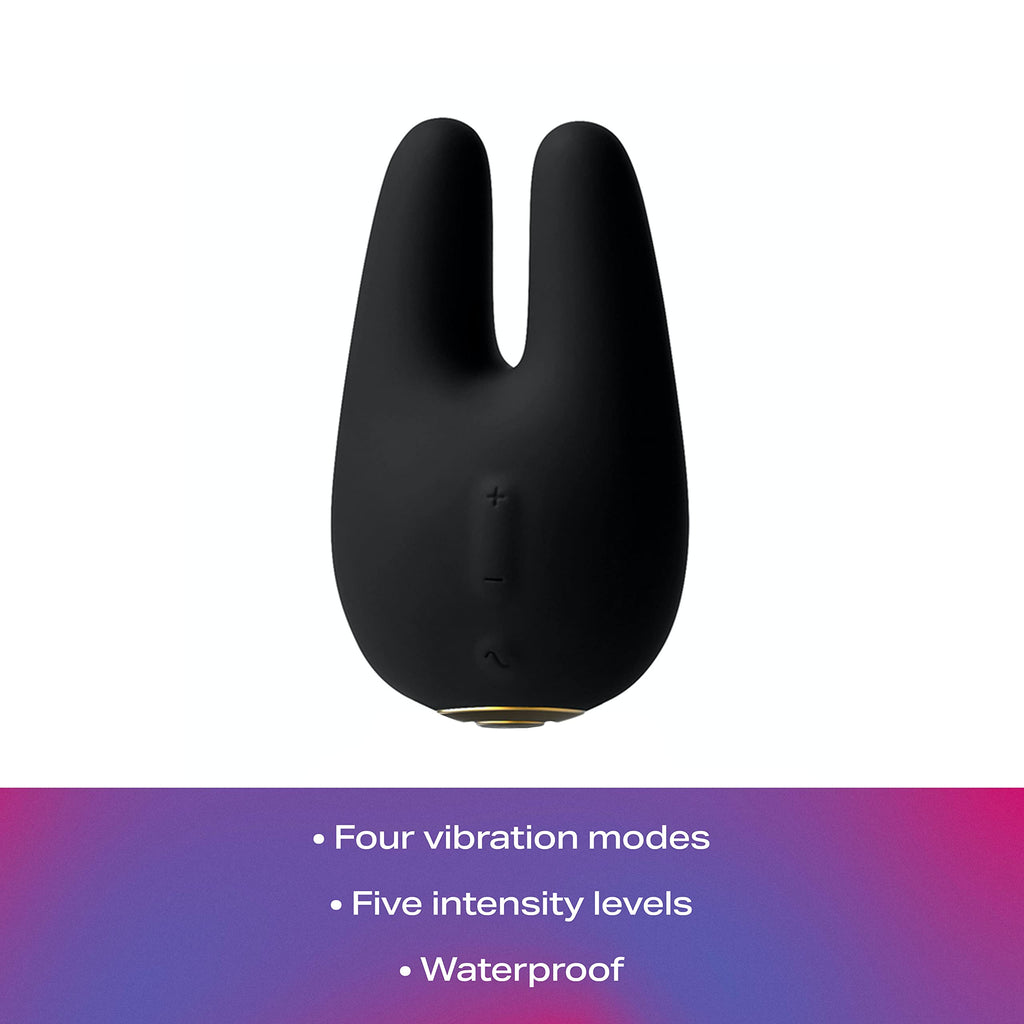 Jimmyjane Form 2 - Clitoral Stimulation Vibrator (Black), Dual Motors For Powerful Vibrations For Women & Couples, 4 Pleasure Mo