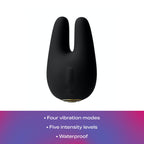 Jimmyjane Form 2 - Clitoral Stimulation Vibrator (Black), Dual Motors For Powerful Vibrations For Women & Couples, 4 Pleasure Mo
