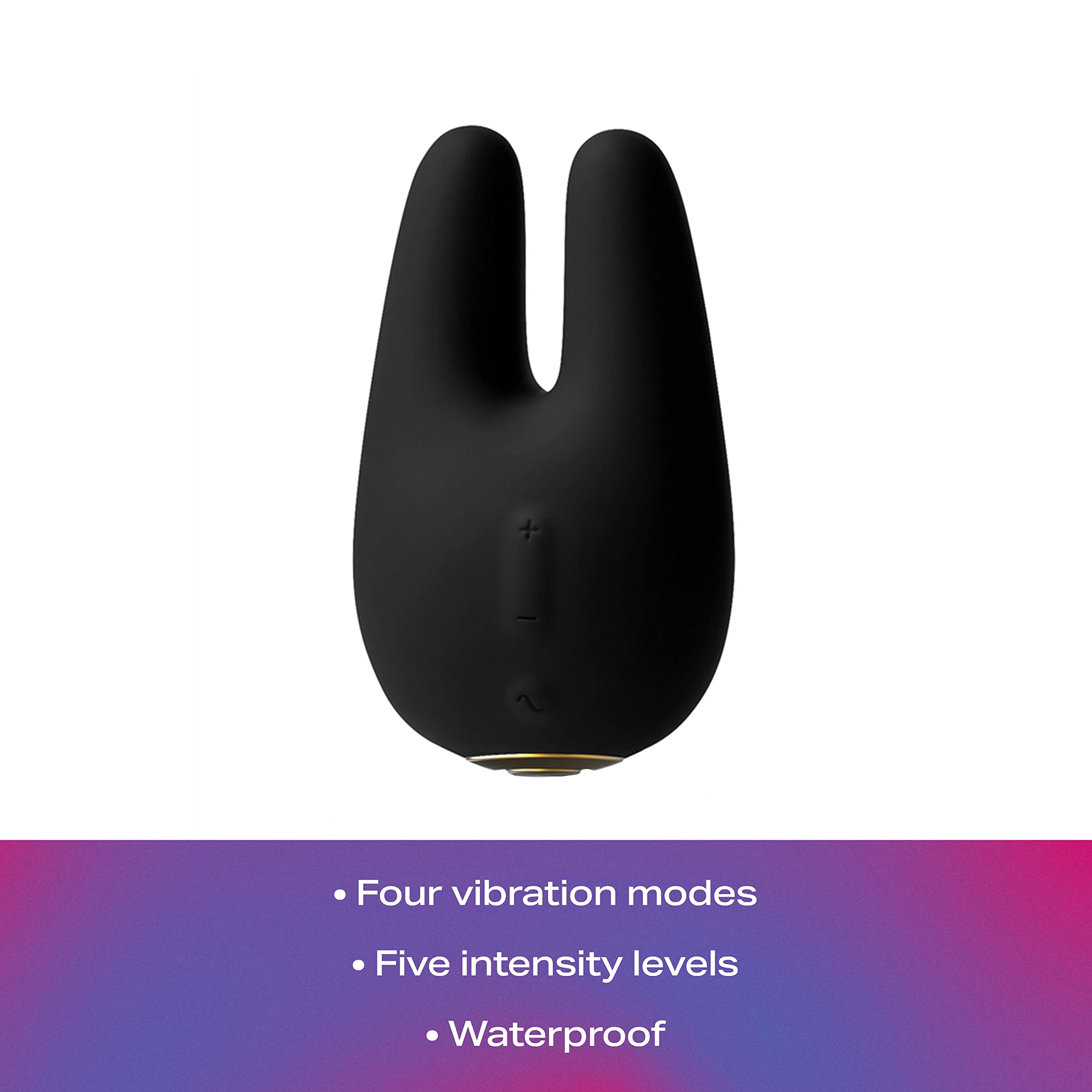 Jimmyjane Form 2 - Clitoral Stimulation Vibrator (Black), Dual Motors For Powerful Vibrations For Women & Couples, 4 Pleasure Mo