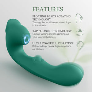 Secret Lover Clitoral Rotating G Spot Vibrator, 3IN1 Dildo Vibrators Female Sex Toys with 10 Rotating & Tapping Vibration Modes,