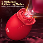 Gasevimo Sex Toys Vibrator Adult Toy - APP Control Rose Sex Toy Adult Toys with 9 Sucking & 9 Vibrating Modes for Women Nipple T