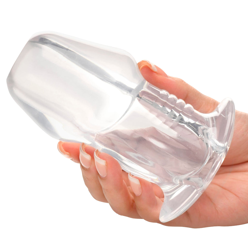 Master Series Dicked Clear Hollow Plug L