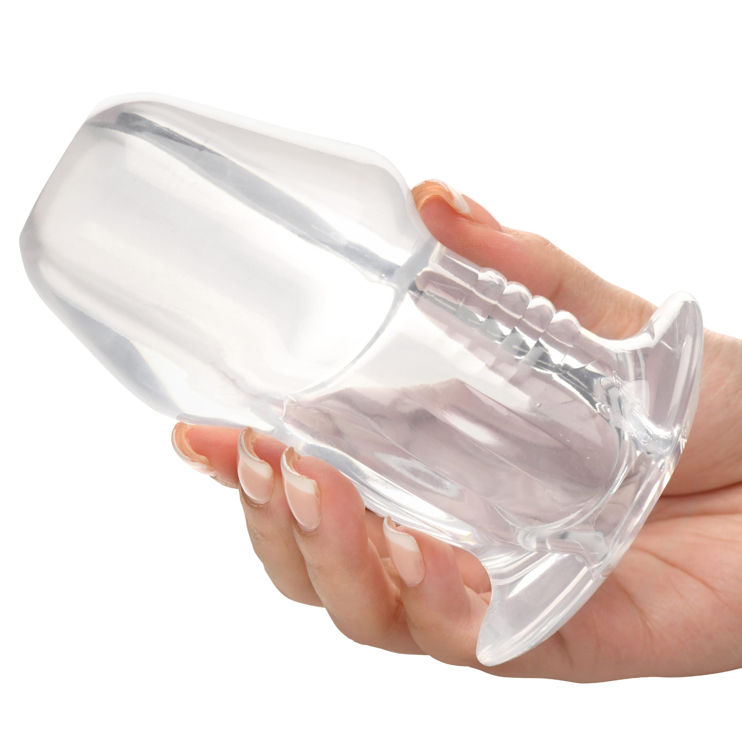 Master Series Dicked Clear Hollow Plug L
