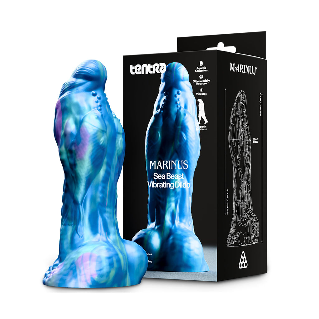 Tentra Marinus Sea Beast Vibr Dildo Blue