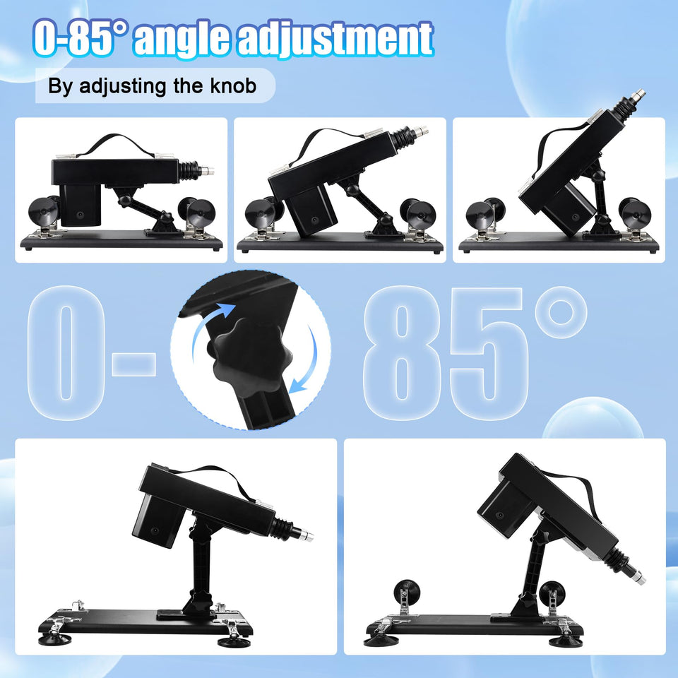 Sex Machine Thrusting Automatic Dildo Machine with Realistic Dildo and Suction Cup Adapter, WIMOSO Thrust Sex Machine for Women