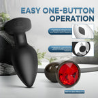 Anal Plug Vibrator with 2Pcs Butt Plug,Wireless Remote Control 10 Frequency Vibration,Small Butt Plug for Female Male Prostate M