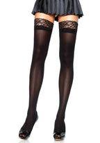 Nylon Stocking W/Lace Top O/S