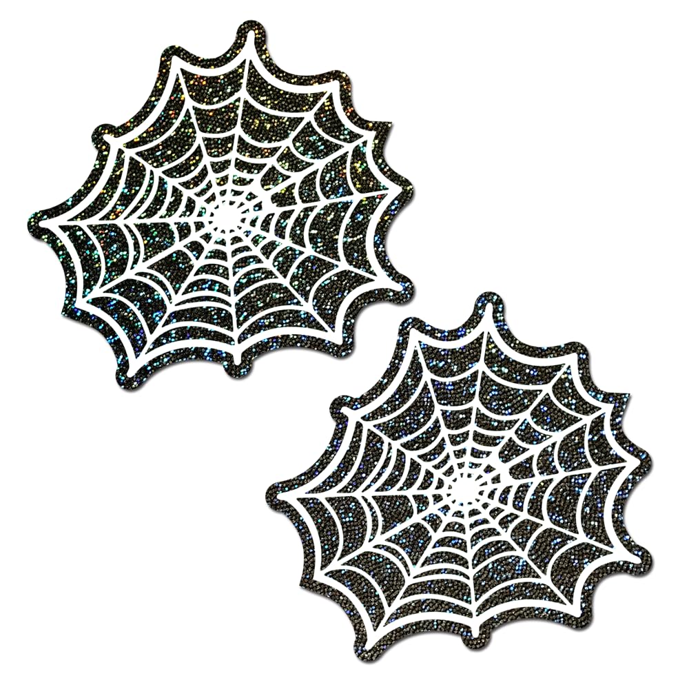 PASTEASE GLITTER BLACK GLOW IN THE DARK SPOOKY SPIDER