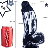 2.68 ' ' Diameter Huge Thick Dildo, 10 inch Monster Silicone Big Dildo with Strong Suction Cup for Hands-Free and Anal Play, G-s