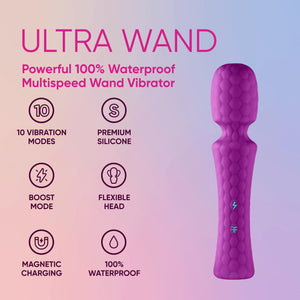 Femme Funn Ultra Wand Purple  Vibrator For Her Sex Personal Massager  Vibrators Quiet Female Sex Toyspersonal Massager  Smal