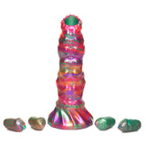Larva Silicone Ovipositor Dildo With Eggs - Multicolor
