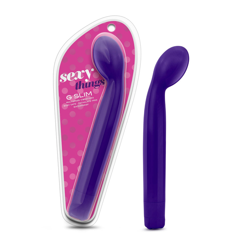 Blush Novelties Sexy Things G Slim - Powerful G Spot Stimulating Vibrator Designed For Perfect G Spotting - Ipx7 Waterproof - Ad