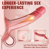 KVEVU Reusable Penis Sleeve Cock Sleeve Extender, Penis Ring 2.2 inch Ultra-Soft Pennis Extender for Couples Sex Toys for Men