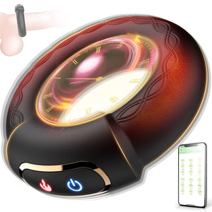 Luxonia Vibrating Cock Ring, 9 Vibrations with Heating Penis Ring Vibrator Sex Toys for Men, Adult Toys Vibrating Penis Ring Mal