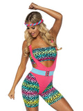 80'S Cardio Cutie, 4 Pc Includ - Large / Multicolor