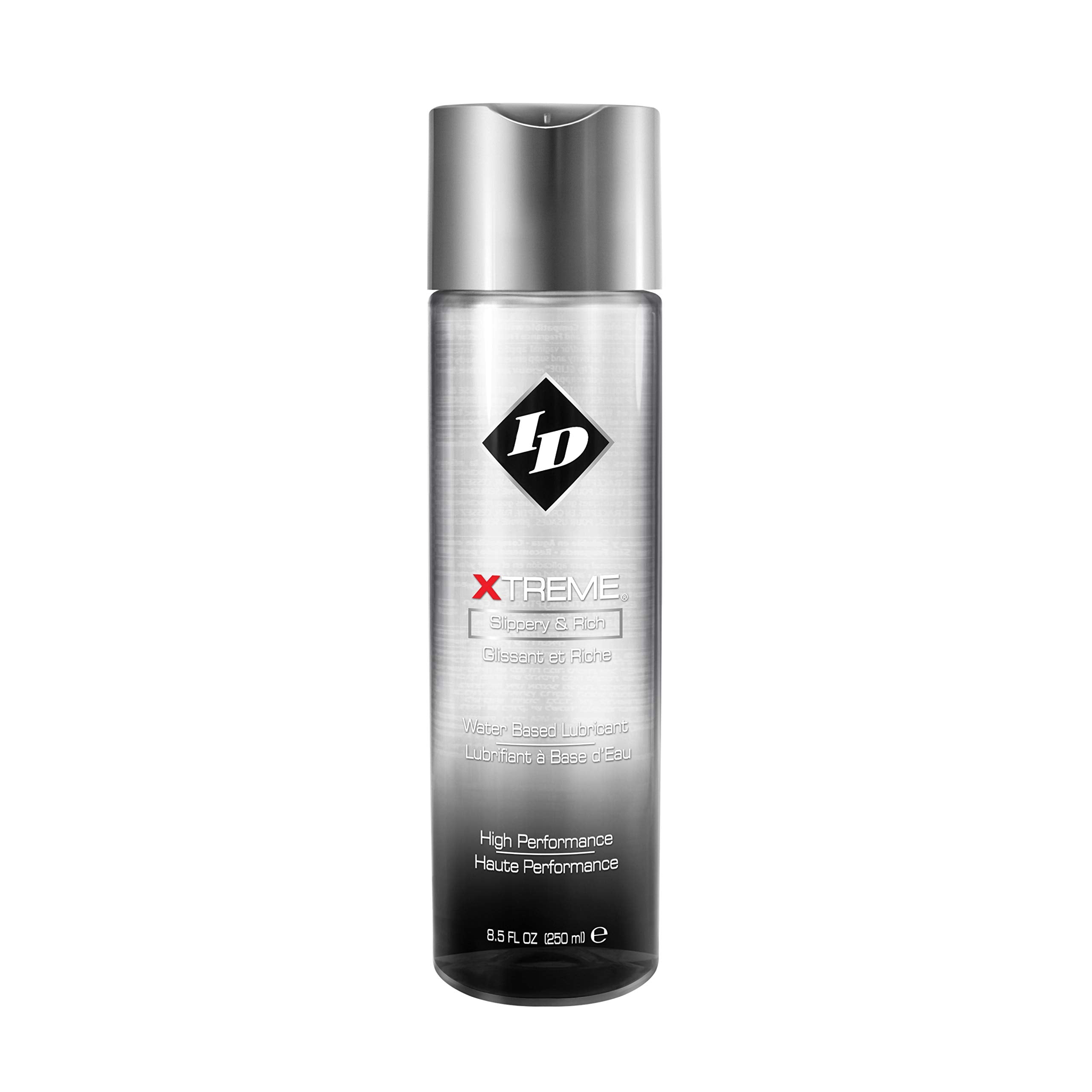 ID Lubricants Xtreme Personal Lubricant Slippery & Rich High Performance Friction Reduction Lube, Water Based, High Energy for H