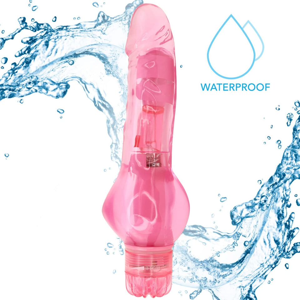 Mini Vibration Massager Female Dildo Vibrator for Women - Small Pink Sex Toy - Small Vibrating Dildo - Waterproof Vibe for Sexua