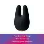 Jimmyjane Form 2 - Clitoral Stimulation Vibrator (Black), Dual Motors For Powerful Vibrations For Women & Couples, 4 Pleasure Mo