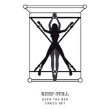 Fifty Shades Keep Still Over The Bed Cross Restraint Silver